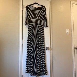 Anthropologie Puella striped maxi dress